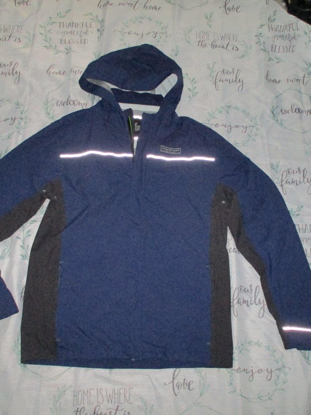 Vineyard Vines Performance Full Zip Lightweight Hooded Jacket Boys Size XL